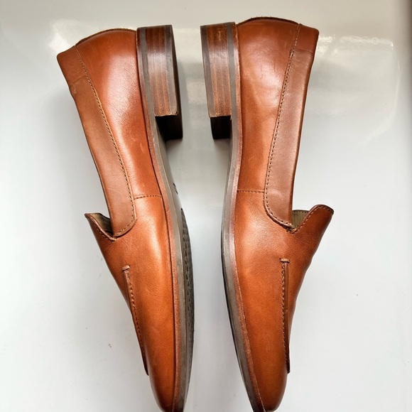 Aerosoles East Side Tan Cognac Leather Loafer - Picture 3 of 6